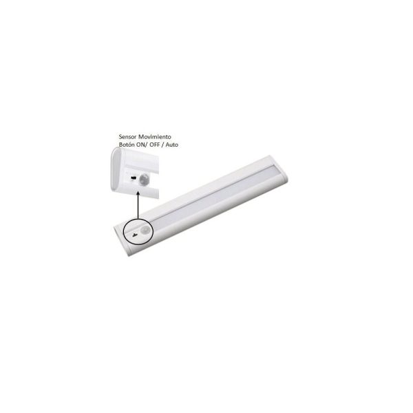 Regleta Sensor 1,9W Luz neutra Interruptor