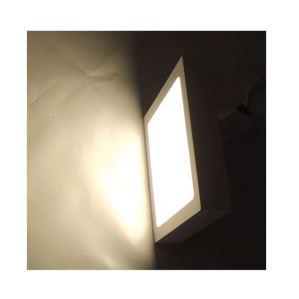 Plafón Superficie 24W Blanco Cuadrado Encendido Luz cálida