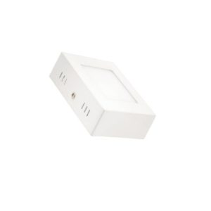 Plafón Superficie 6W Blanco Cuadrado