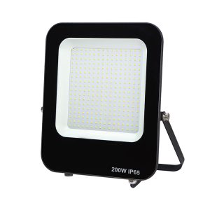 Proyector ECO Negro 200W Luz fría | Foco led exterior | foco proyector led exterior | focos led