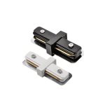 conector carril monofásico blanco y negro