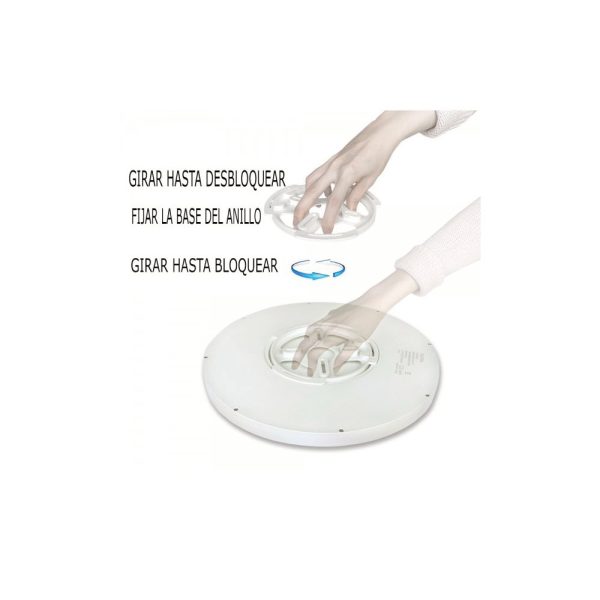 Plafón Slim 18W Blanco Superficie Apertura