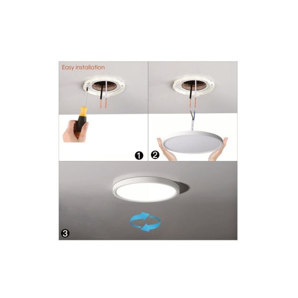 Plafón Slim 36W Blanco Superficie Instalación