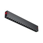 Luminaria lineal negro fijo carril mágico