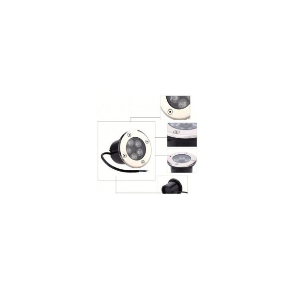 Foco Suelo 3W Exterior Partes
