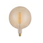 Bombilla Globo G250 Ámbar E27 7W Luz cálida