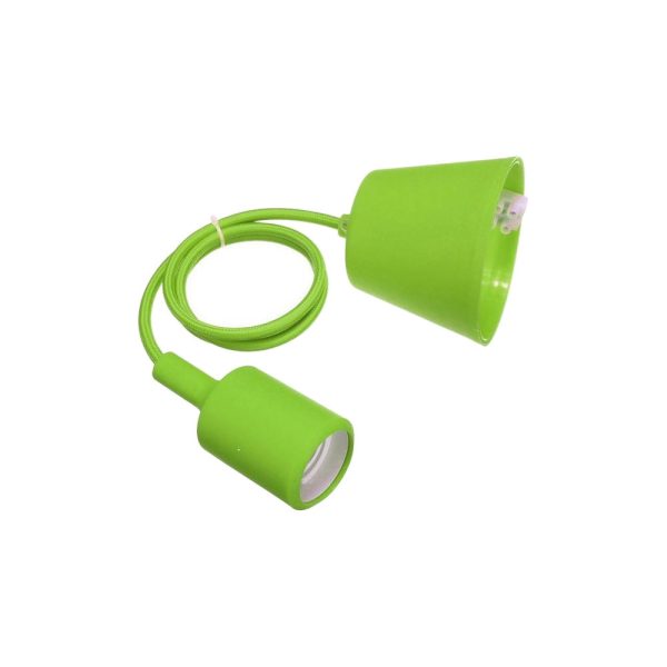 Portalámpara Silicona E27 Verde