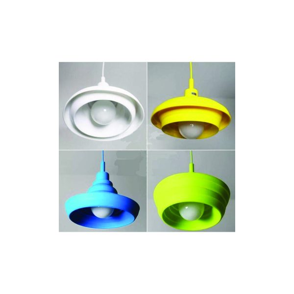 Lámpara Silicona E27 Colores Lateral Diferentes Colocación