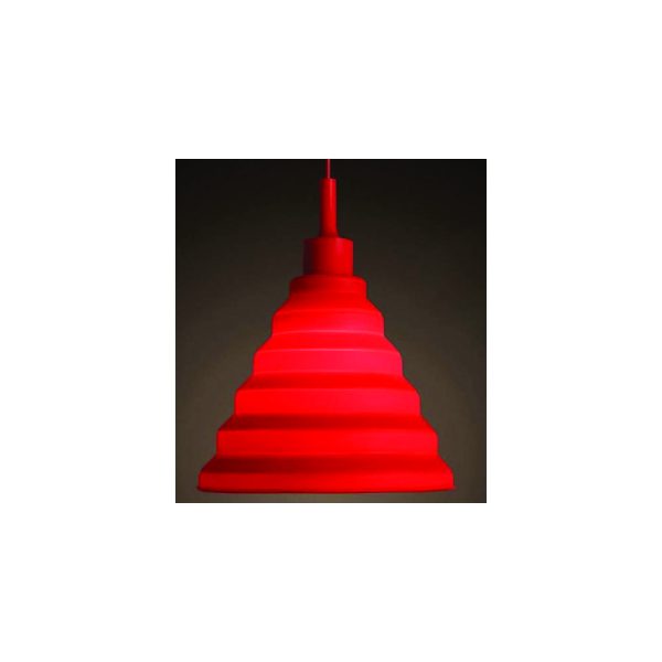 Lámpara Silicona E27 Colores Extendido Rojo