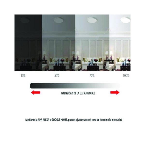 Plafón Superficie 24W RGB CCT Blanco Regulador