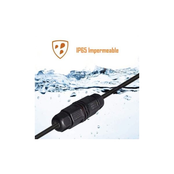 Prensaestopas Negro Exterior 88mm Impermeable