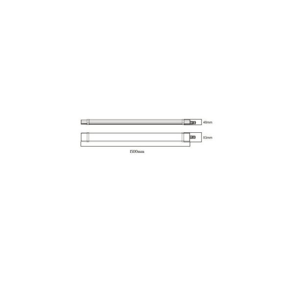 Pantalla Estanca LED 150cm Luz fría Medida