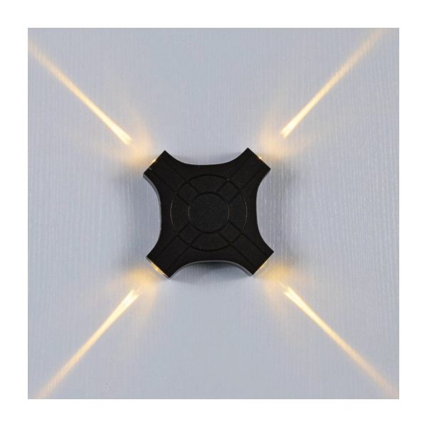 Aplique Exterior Octogonal 1514 Luz neutra Encendido