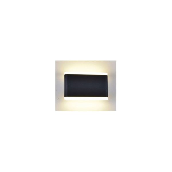 Aplique Exterior Rectangular 6109 Luz neutra Encendido