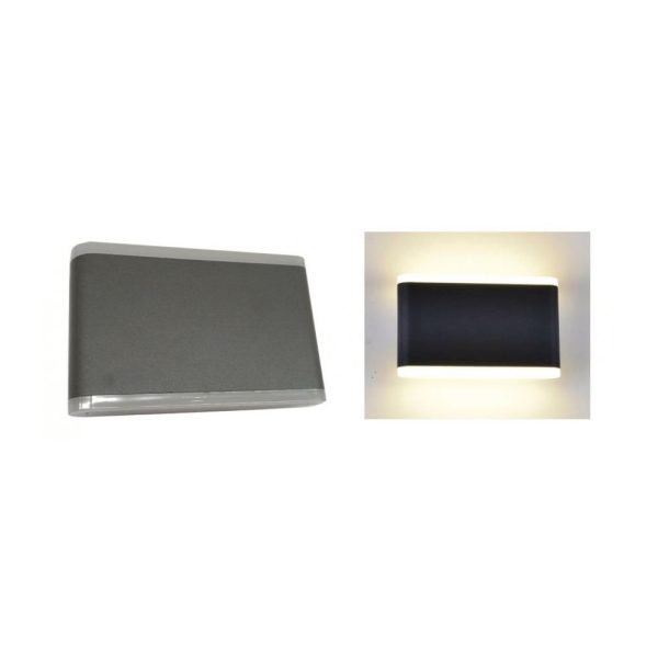 Aplique Exterior Rectangular 6109 Luz neutra