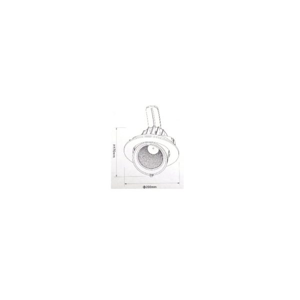 Downlight Basculante Philips Blanco 50W Medida