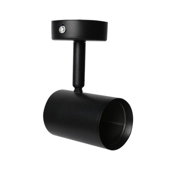 Foco Negro E20 GU10 De Pared Lateral