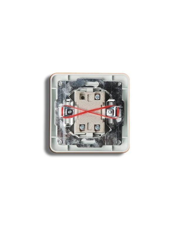 Interruptor Doble Pared Blanco Interior