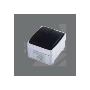 Interruptor Doble Superficie Negro