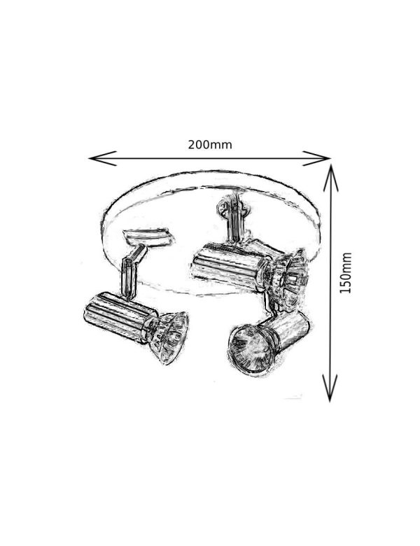 Plafón Techo 51005-d3 Medida