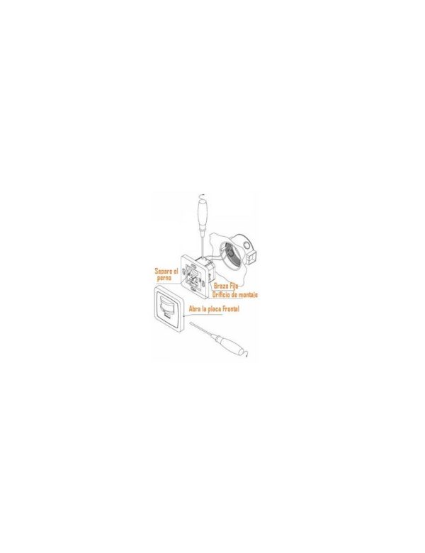 Sensor Movimiento y Sonido Blanco Instalación