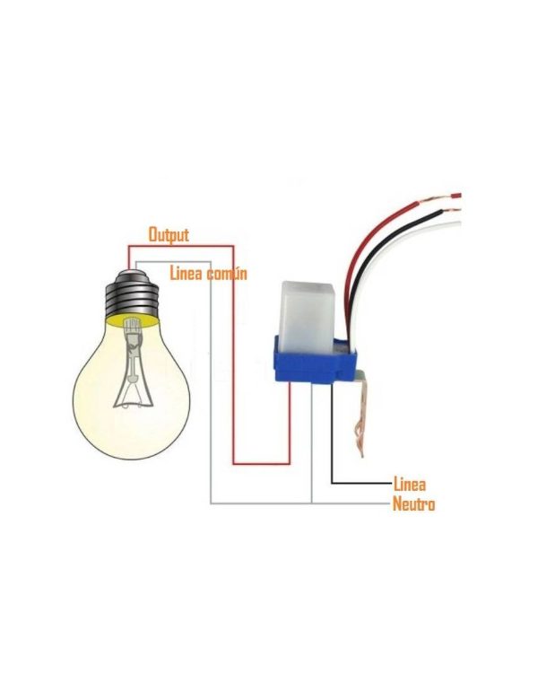 Luz Control Sensor Colocación