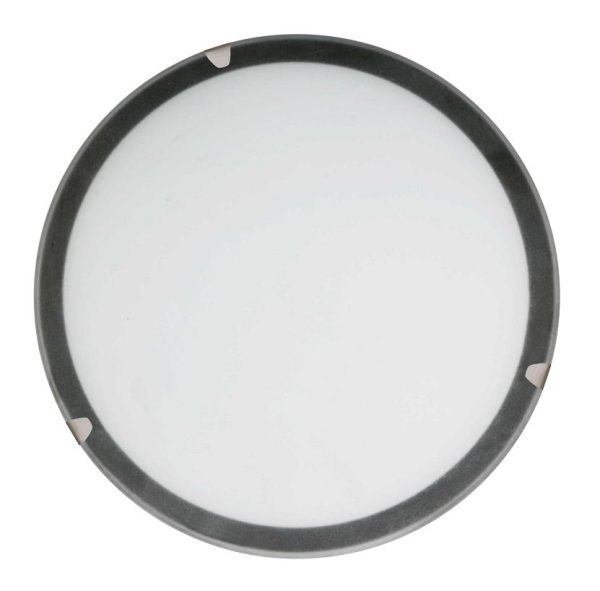Plafón 3472-250 Redondo Cristal Borde Negro