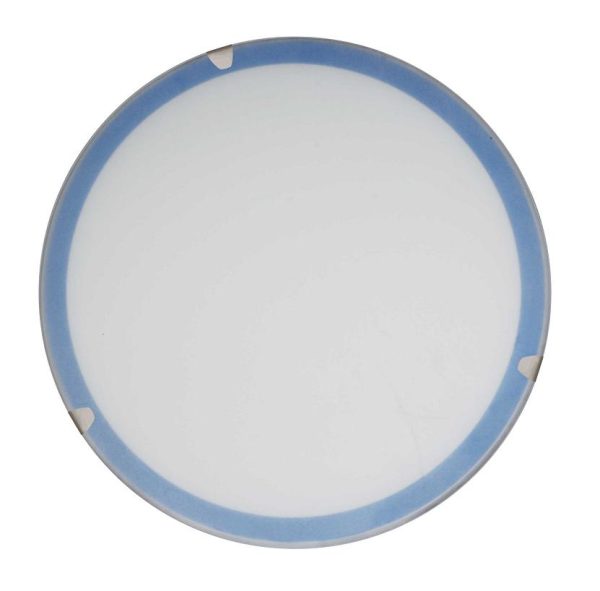 Plafón 3472-250 Redondo Cristal Borde Azul