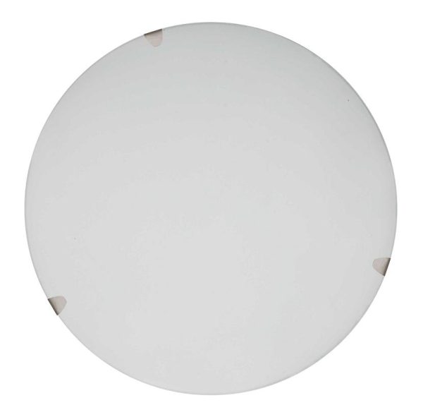 Plafón 3472-250 Redondo Cristal Borde Blanco