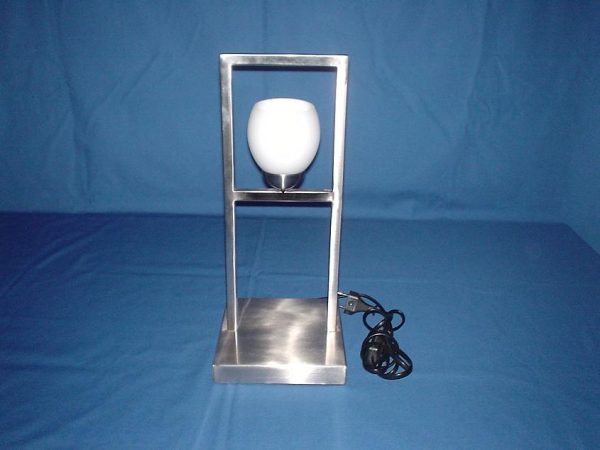 Lámpara de mesa 015-T1 Cuadrado Blanco Bombilla G9