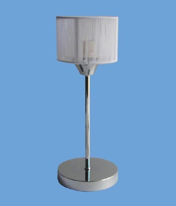 Lámpara de Mesa 3133-TWH Redonda Blanca Bombilla E14
