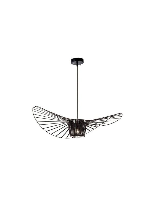 Lámpara Colgante Forma Sombrero Negra 800mm