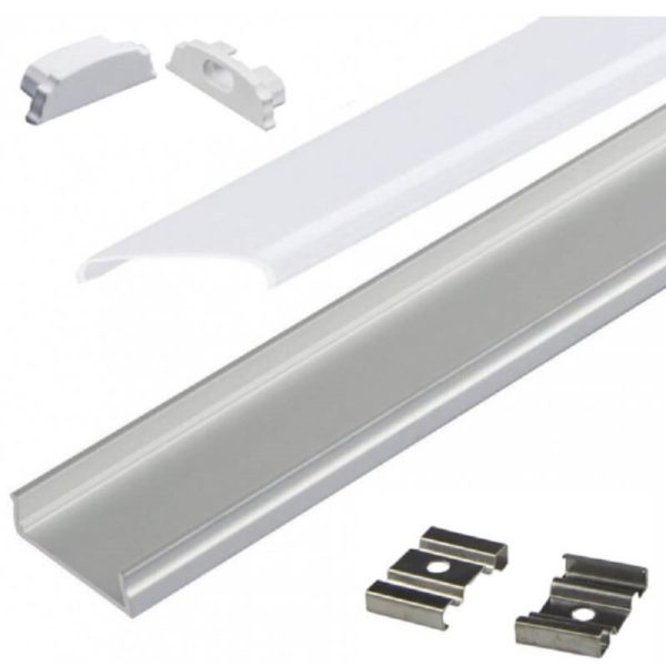 Perfil Superficie Flexible SW1806 2 metros Piezas
