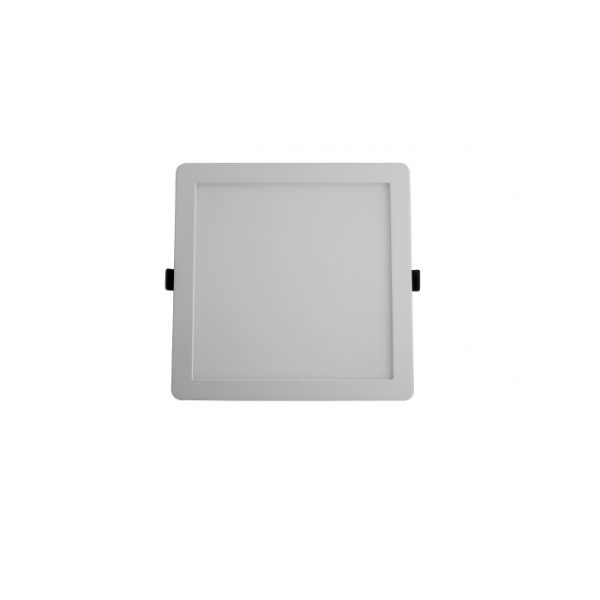 Downlight Cuadrado Blanco 18W Parte Frontal