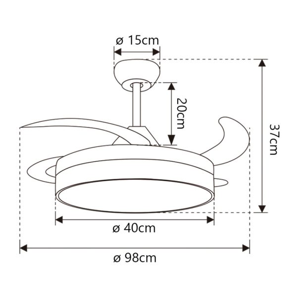 Ventilador Mini Malta Cuero - Imagen 2