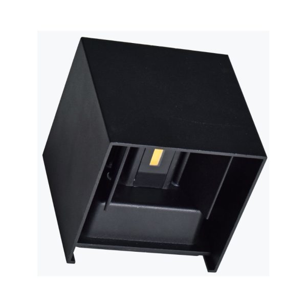 aplique de Pared cuadrado Negro 3 tonos de luz en 1 | Apliques de pared para interiores | Lámparas de pared modernas | Aplique de luz LED para pared | Lámpara cuadrada negra