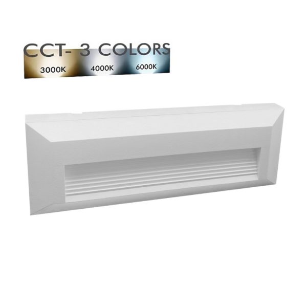 Baliza Luna Fina Superficie 6W IP65 Blanco CCT / WAL-61035-WH