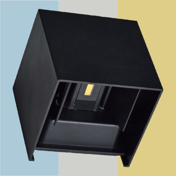 aplique de Pared cuadrado Negro 3 tonos de luz en 1 | Apliques de pared para interiores | Lámparas de pared modernas | Aplique de luz LED para pared | Lámpara cuadrada negra