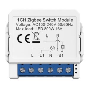 Controlador Zigbee Interruptor 1 Canal / CON-ZIG-1CH-SWITCH