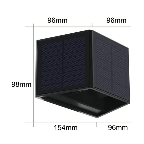 Aplique Solar Cubo 30W / ALR-B1610-CCT - Imagen 2