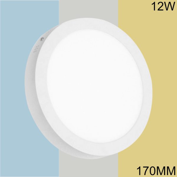 Plafón LED Slim 12W "3in1" 3 tonos de luz Redondo CCT / LED-2835-12W-R-CCT
