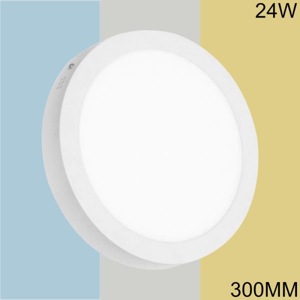Plafón LED Slim 24W "3in1" 3 tonos de luz Redondo CCT / LED-2835-24W-R-CCT