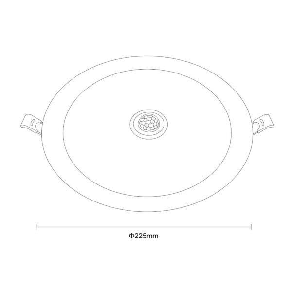 Downlight LED Redondo con Sensor 20W 3 Tonos de luz en 1