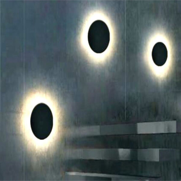 Aplique De Pared Circular Eclipsis 9W CCT Negro IP65 / CCT-M120-BK - Imagen 9