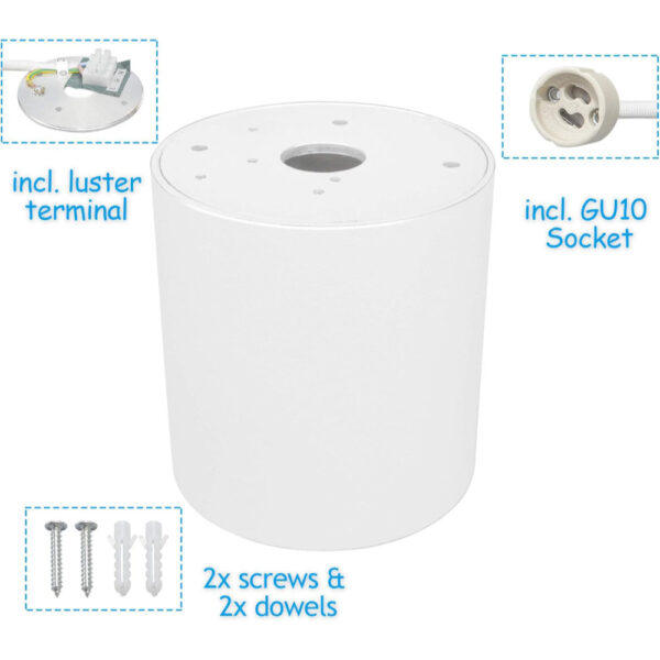 Aplique de Techo Cilindro Blanco / CL-8080R-WH - Imagen 4