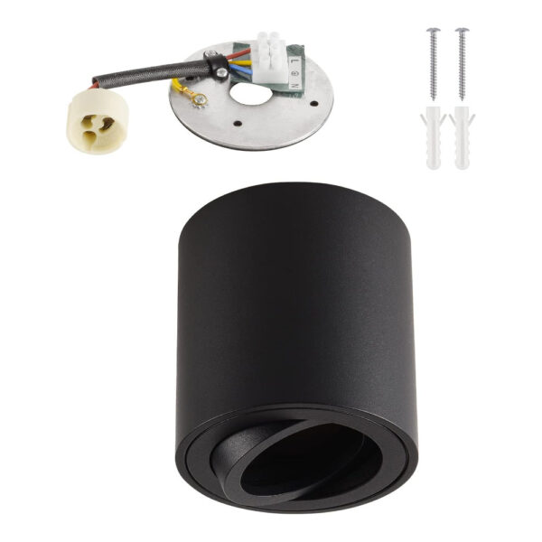 Aplique de Techo Cilindro Negro / CL-8080R-BK - Imagen 2