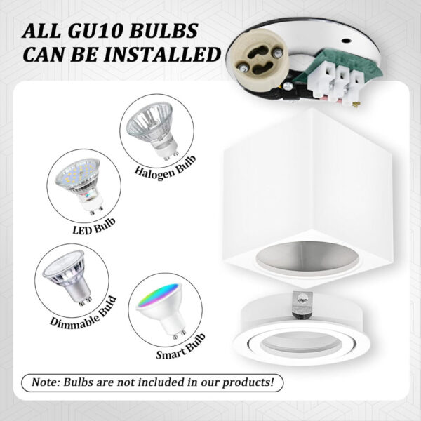 Aplique de Techo Cuadrado Blanco / CL-8080Q-WH - Imagen 5