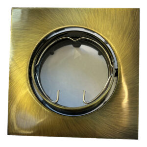 Aro Cuadrado Orientable Dorado GU10 / 57-158-OG