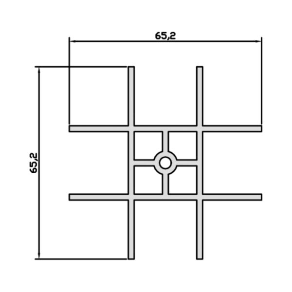 Conector Cruz 4 vías Para Panel de Abeja LED LR-4C90 - Imagen 2