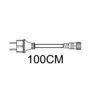 Conector Ligador de 100cm para Guirnalda Decorativa Americana / FEST2075P-L100
